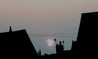 Partial solar eclipse, photo by Peter McBeath