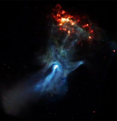 Pulsar B1509 and gas cloud RCW 89