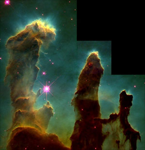 Elephant trunks in the Eagle Nebula (M16)