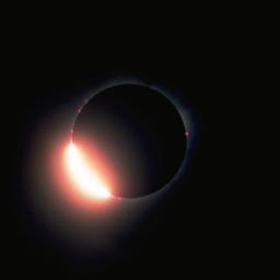 2001 Total Solar Eclipse with diamond ring effect