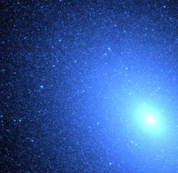 Ultraviolet view of neighboring galaxy M32