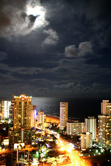 "The Night Time View of Surfers Paradise," by  Richard Giles