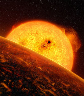 Artist's impression of Corot-7b