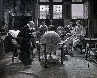 Une visite de Milton chez Galilée