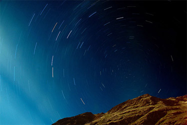 Star trails: “The Neck”, New Zealand (South Island)