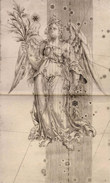 Virgo, from Uranometria by Johannes Bayer